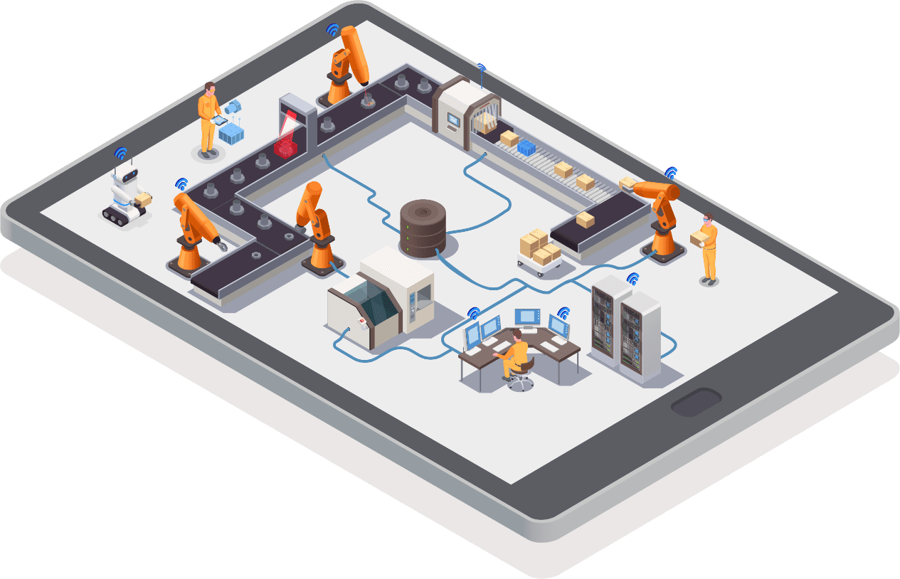 Intelligent manufacturing production line at Edmark Industries