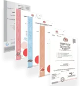 Edmark Industries certifications: ISO 22000:2018, HACCP MS 1480, MeSTI, GMP and Halal by JAKIM