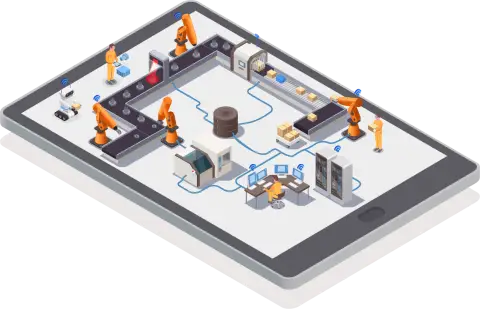Intelligent manufacturing production line at Edmark Industries